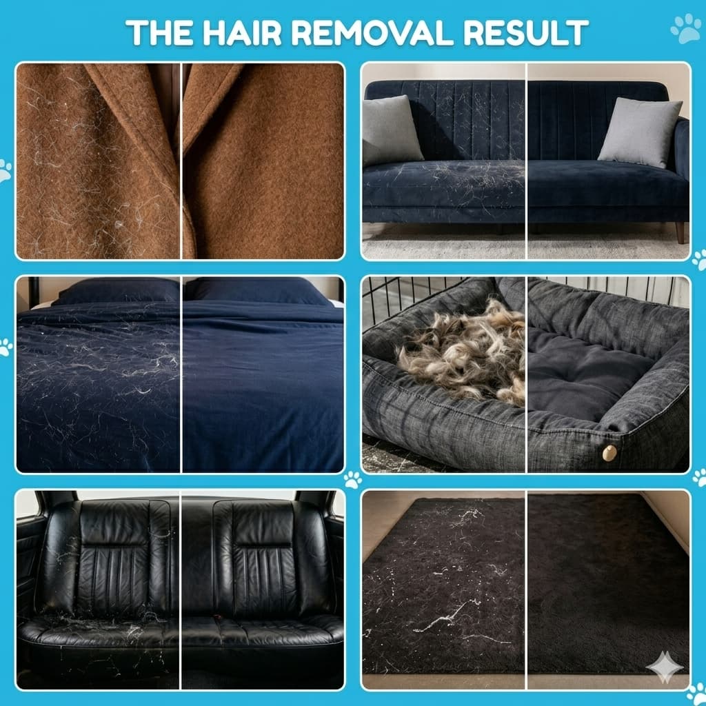 CleanFur™ El guante removedor de pelo en 10 segundos